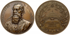Poland Medal (1888) Franciszek Smolka. Medals from the period of the partitions; a medal from 1884 by A. Scharf; minted to commemorate Franciszek Smol...