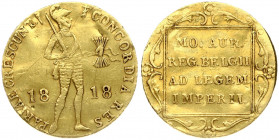 Netherlands 1 Ducat 1818 St Petersburg Mint. Imitating a gold Ducat of Willem I Rare Russia 1 Ducat 1818. Russian Empire time of Alexander I(1801-1825...