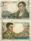 France 5 Francs 1943 Berger Banknote. Obverse: Young Pyrenean shepherd leaning on his stick; wearing a Basque beret and wearing a cape on a mountainou...