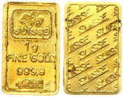Switzerland Ingot (21 Century) Fine Gold 1 g. (999).