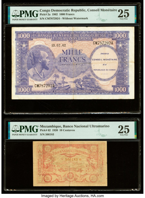 Congo Democratic Republic Conseil Monetaire de la Republique du Congo 1000 Franc...