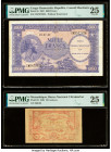 Congo Democratic Republic Conseil Monetaire de la Republique du Congo 1000 Francs 15.2.1962 Pick 2a PMG Very Fine 25; Mozambique Banco Nacional Ultram...