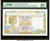 France Banque de France 500 Francs 9.4.1942 Pick 95b PMG Superb Gem Unc 67 EPQ. 

HID09801242017

© 2020 Heritage Auctions | All Rights Reserved