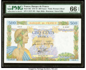 France Banque de France 500 Francs 6.2.1941 Pick 95b PMG Gem Uncirculated 66 EPQ. 

HID09801242017

© 2020 Heritage Auctions | All Rights Reserved
