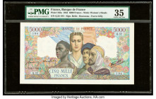 France Banque de France 5000 Francs 28.5.1942 Pick 103a PMG Choice Very Fine 35. An annotation is present on this example.

HID09801242017

© 2020 Her...