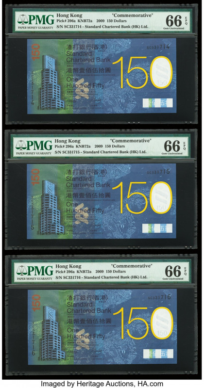 Hong Kong Standard Chartered Bank 150 Dollars 1.1.2009 Pick 296a KNB72a Commemor...