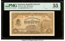 Indonesia Republik Indonesia 100 Rupiah 23.8.1948 Pick 34 PMG About Uncirculated 55. 

HID09801242017

© 2020 Heritage Auctions | All Rights Reserved