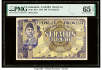Indonesia Republik Indonesia 100 New Rupiah 17.8.1949 Pick 35Gr Remainder PMG Gem Uncirculated 65 EPQ. 

HID09801242017

© 2020 Heritage Auctions | Al...
