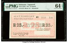 Indonesia Republic Regionals 25 Rupiah 18.11.1947 Pick S395r Remainder PMG Choice Uncirculated 64 EPQ. 

HID09801242017

© 2020 Heritage Auctions | Al...