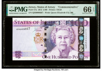 Jersey States of Jersey 100 Pounds 2012 Pick 37a Commemorative PMG Gem Uncirculated 66 EPQ. 

HID09801242017

© 2020 Heritage Auctions | All Rights Re...