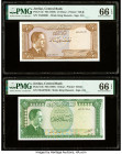 Jordan Central Bank of Jordan 1/2; 1 Dinar ND (1959) Pick 13c; 14b Two Examples PMG Gem Uncirculated 66 EPQ (2). 

HID09801242017

© 2020 Heritage Auc...