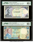 Jordan Central Bank of Jordan 10; 20 Dinars ND (1975-92); 1985 (ND 1992) Pick 20d; 22c Two Examples PMG Gem Uncirculated 65 EPQ (2). 

HID09801242017
...