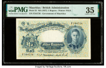 Mauritius Government of Mauritius 5 Rupees ND (1937) Pick 22 PMG Choice Very Fine 35. Minor rust is noted on this on this example.

HID09801242017

© ...