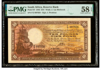 South Africa South African Reserve Bank 10 Pounds 19.4.1943 Pick 87 PMG Choice About Unc 58 EPQ. 

HID09801242017

© 2020 Heritage Auctions | All Righ...
