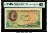 South Africa Republic of South Africa 10 Rand ND (1962-65) Pick 106b PMG Gem Uncirculated 65 EPQ. 

HID09801242017

© 2020 Heritage Auctions | All Rig...