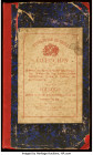 Chile Presentation Book of Revolutionary Proofs Printed By Rafael Bini, Iquique 1891. A fascinating presentation book containing banknotes, train tick...