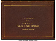 Cuba Banco Espanol De La Isla De Cuba 1896 Proof Presentation Album with 12 Notes. This wonderful presentation album includes 12 notes (listed below)....
