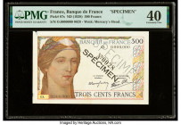 France Banque de France 300 Francs ND (1938) Pick 87s Specimen PMG Extremely Fine 40. The 300 Franc note's history is somewhat unique. The denominatio...