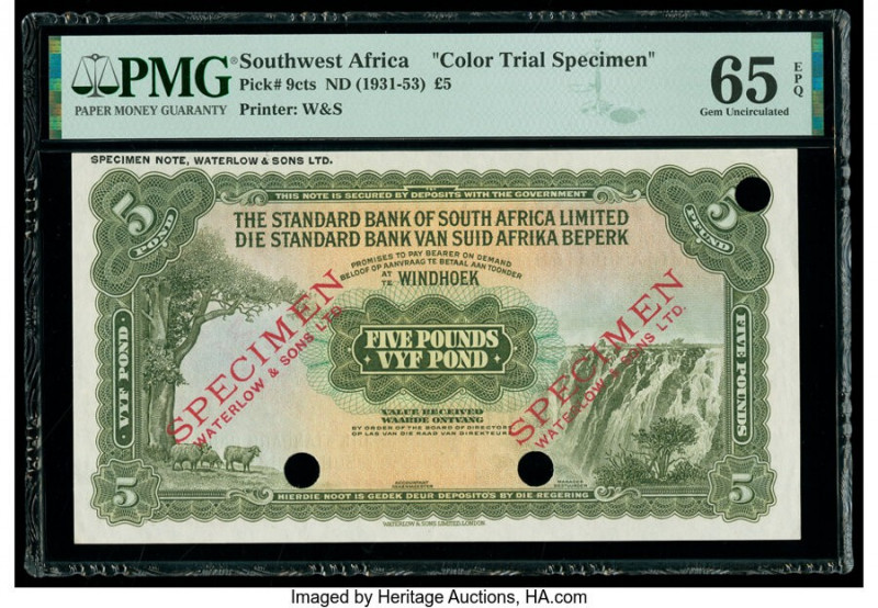 Southwest Africa Standard Bank of South Africa Limited 5 Pounds ND (1931-53) Pic...