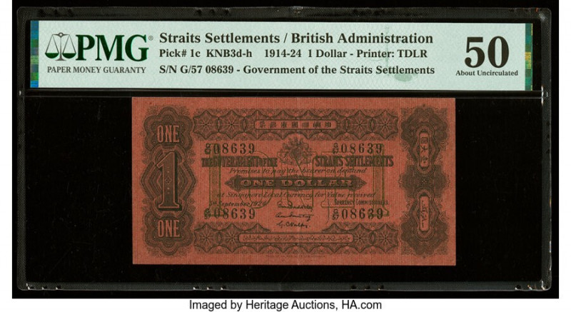 Straits Settlements Government of the Straits Settlements 1 Dollar 5.9.1924 Pick...