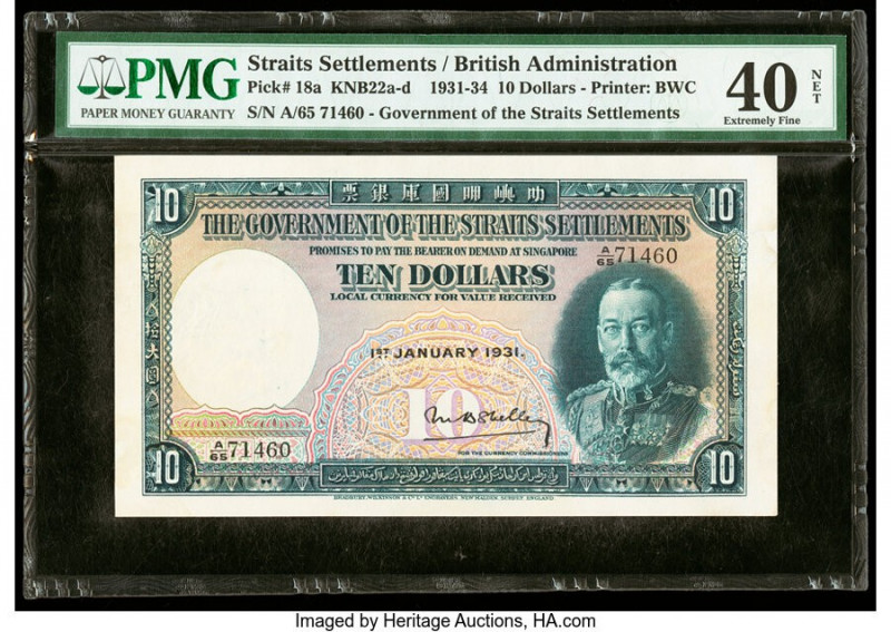 Straits Settlements Government of the Straits Settlements 10 Dollars 1.1.1931 Pi...