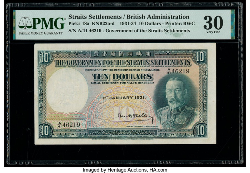 Straits Settlements Government of the Straits Settlements 10 Dollars 1.1.1931 Pi...