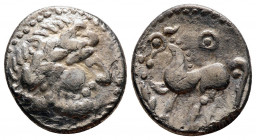 Drachm AR
Imitation of Philip II of Macedon, c. 200-100 BC, Eastern Europe
13 mm, 1,80 g