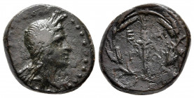 Bronze Æ
Aiolis, Elaia, 2nd-1st century BC
15 mm, 4 g