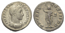 Denarius AR
Severus Alexander (222-235), Rome, AD 231, IMP ALEXANDER PIVS AVG / P M TR P X COS III P P, Sol
19 mm, 2,75 g
RIC 109