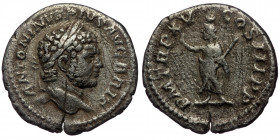 Denarius AR
Caracalla (198-217), Rome, 212, ANTONINVS PIVS AVG BRIT, Laureate head of Caracalla to right / P M TR P XV COS III P P - Serapis standing...