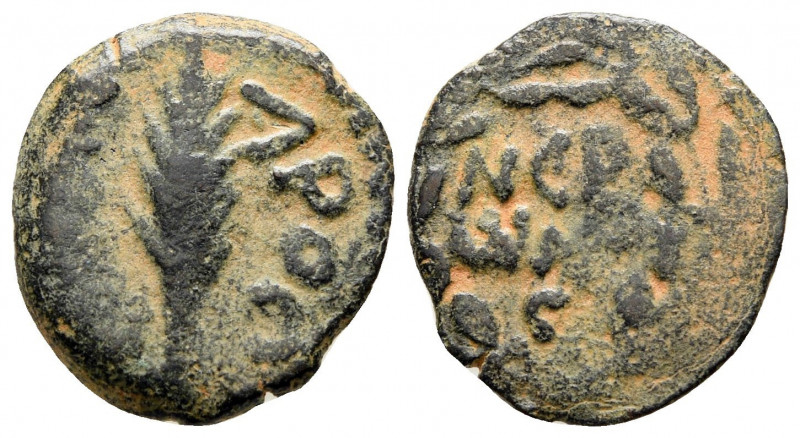 Prutah Æ
Judaea, Jerusalem, Judaea, Jerusalem, Procurators, Porcius Festus (59-...