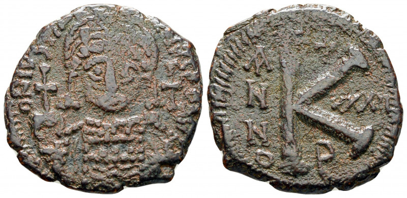 1/2 Follis or 20 Nummi Æ
Justinian I (527-565), Theoupolis (Antioch)
28 mm, 7,...