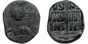 Follis Æ
Roman III or Michael IV (1028-1034 or 1034-1041), Anonymous Follis
29 mm, 9,65 g
SBC 1823