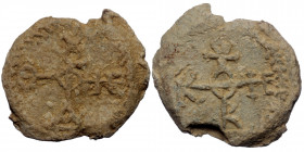 Lead Byzantine Seal, 26 mm, 14,90 g