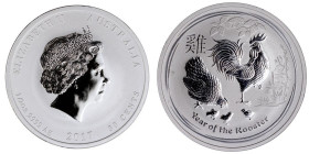50 cents AR
1/2 Oz Silver, Australia, 2017, Year of the Rooster
15,55 g