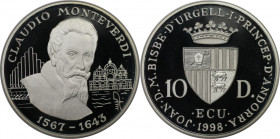 10 Diners
Andorra 1998, Claudi Monteverdi, Silver 925/1000
38 mm, 31,47 g