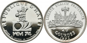 25 Gourdes AR
Haiti, World Cup 1974, Silver 925/1000
29 mm, 9,88 g