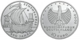 10 Euro AR
650 Jahre Städtehanse, 2006
32 mm, 16,5 g