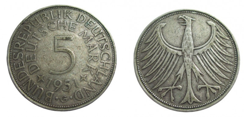 5 DM AR
Germany, 1951 G
