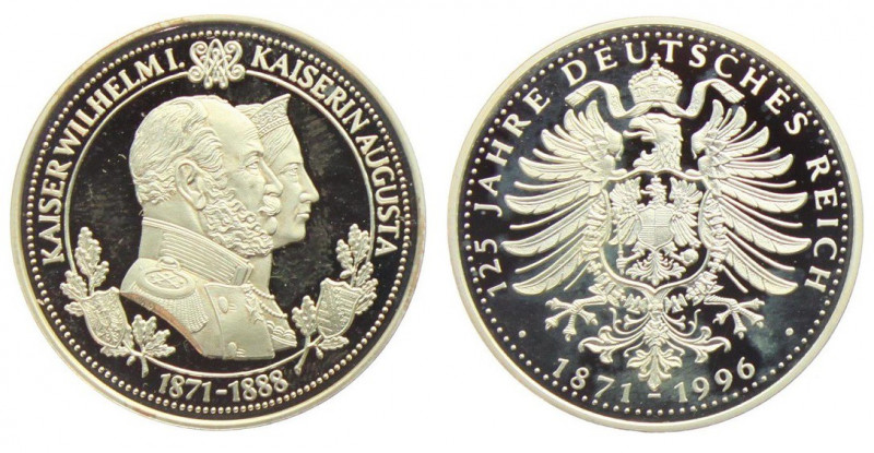 Medal AR
Wilhelm I & Augusta, Silver 925/1000
34 mm, 15,20 g