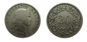 20 Centimes
Schweiz, 1884
2g