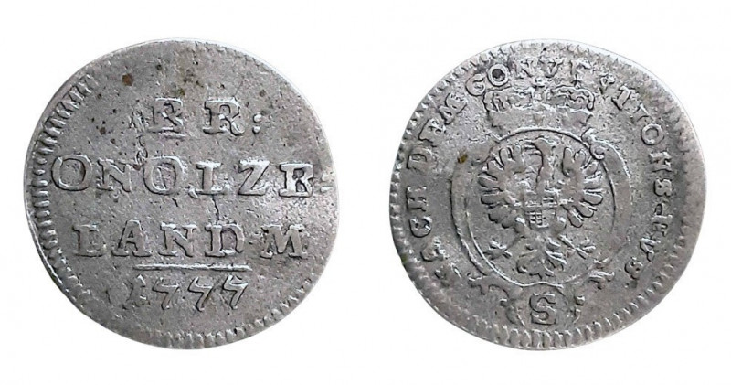 2 ½ Kreuzer
Brandenburg-Ansbach, Alexander, 1777
20 mm, 0,94 g