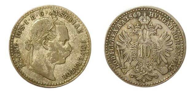 10 Kreuzer AR
Österreich, 1872
2g