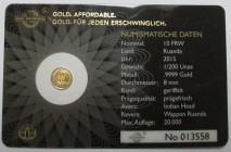 1/200 oz Av
Indian Head, Gold 999/1000
8 mm