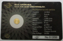 1/200 oz Av
Die Säerin, Gold 999/1000
8 mm