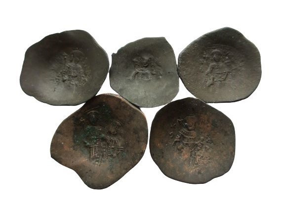 Byzantin, Lot of 5 coins