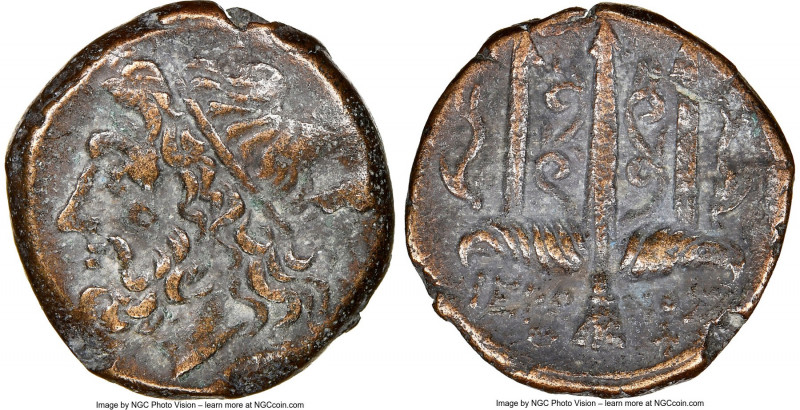 SICILY. Syracuse. Hieron II (ca. 275-215 BC). AE litra (18mm, 12h). NGC XF. Head...