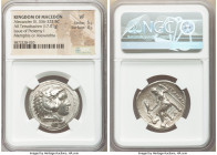 MACEDONIAN KINGDOM. Alexander III the Great (336-323 BC). AR tetradrachm (27mm, 17.01 gm, 10h). NGC VF 5/5 - 3/5. Early Ptolemaic issue of Memphis (or...