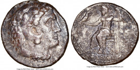 MACEDONIAN KINGDOM. Alexander III the Great (336-323 BC). AR tetradrachm (27mm, 17.10 gm, 5h). NGC VF 5/5 - 2/5. Late lifetime-early posthumous issue ...