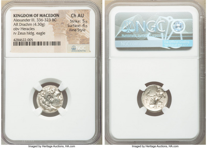MACEDONIAN KINGDOM. Alexander III the Great (336-323 BC). AR drachm (16mm, 4.30 ...